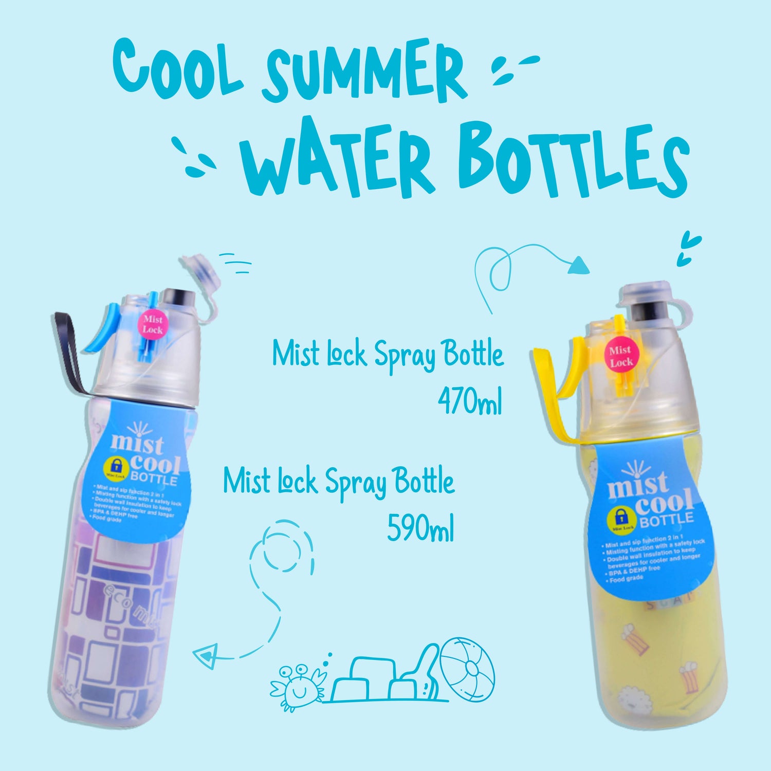 Cool Summer Water Bottle