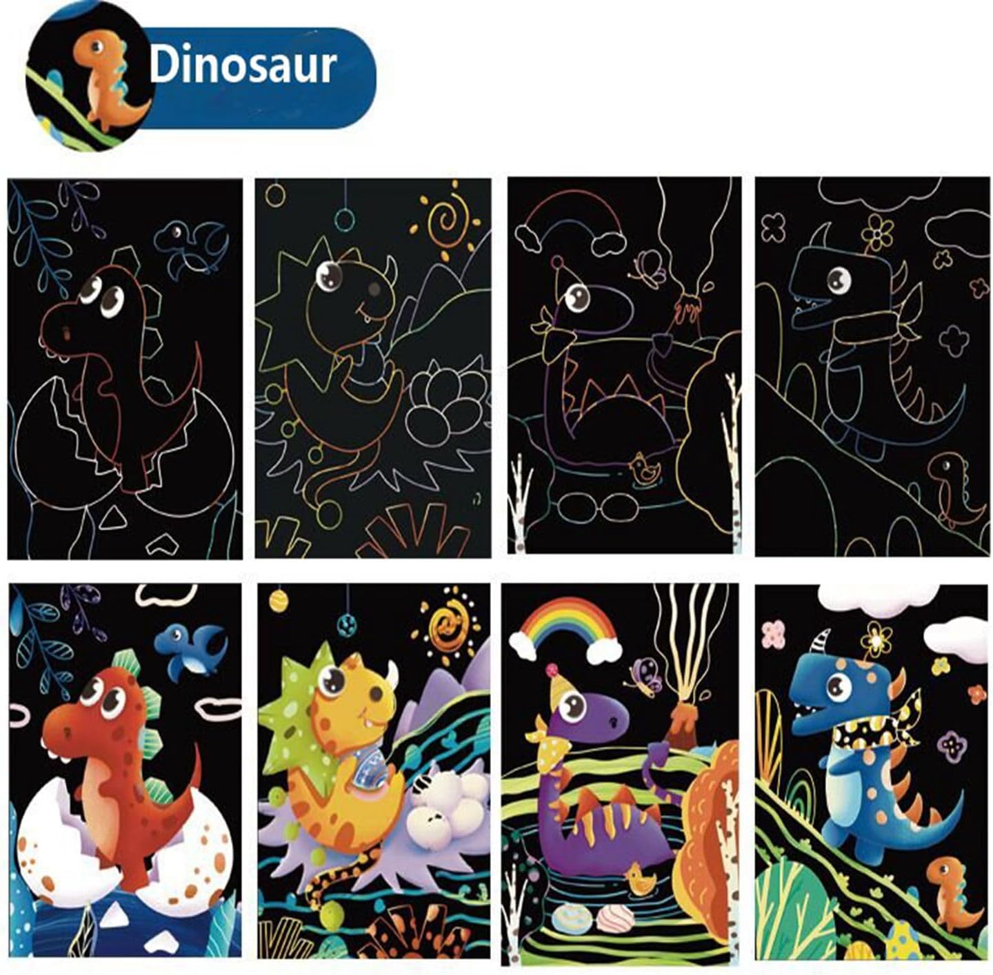 Scratch Art Cards - GeorgiePorgy