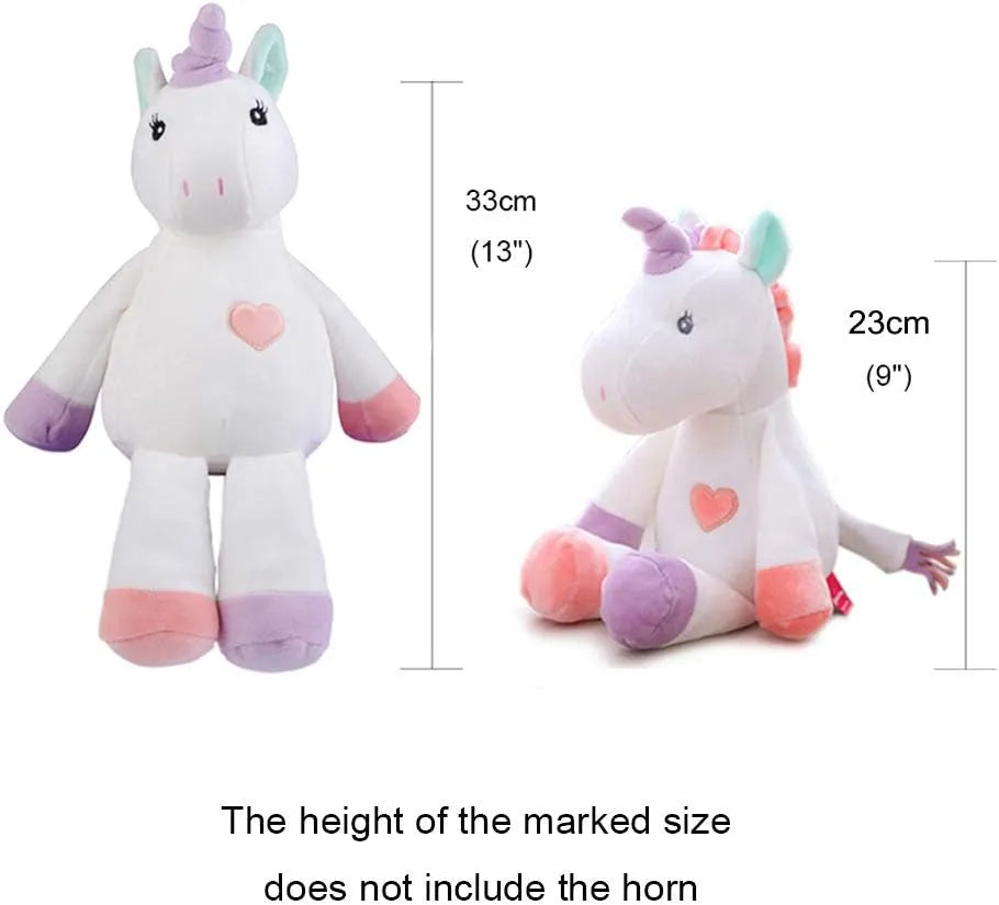 Georgie Porgy Unicorn Plush Pillow ā White 13