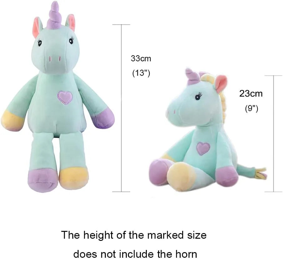 Georgie Porgy Unicorn Plush Pillow ā Green 13