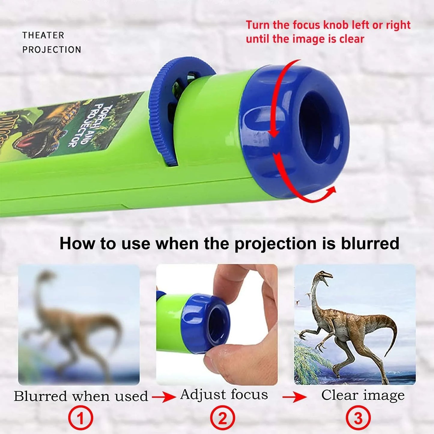 Toy Torch Projector 2 in 1 - Unicorn + Mermaid