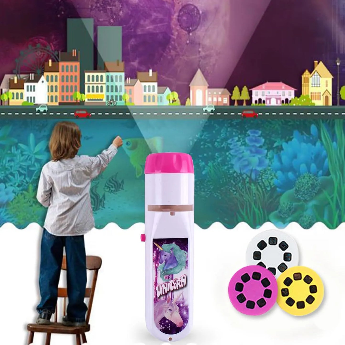 Toy Wall Ceiling Tent Torch Unicorn