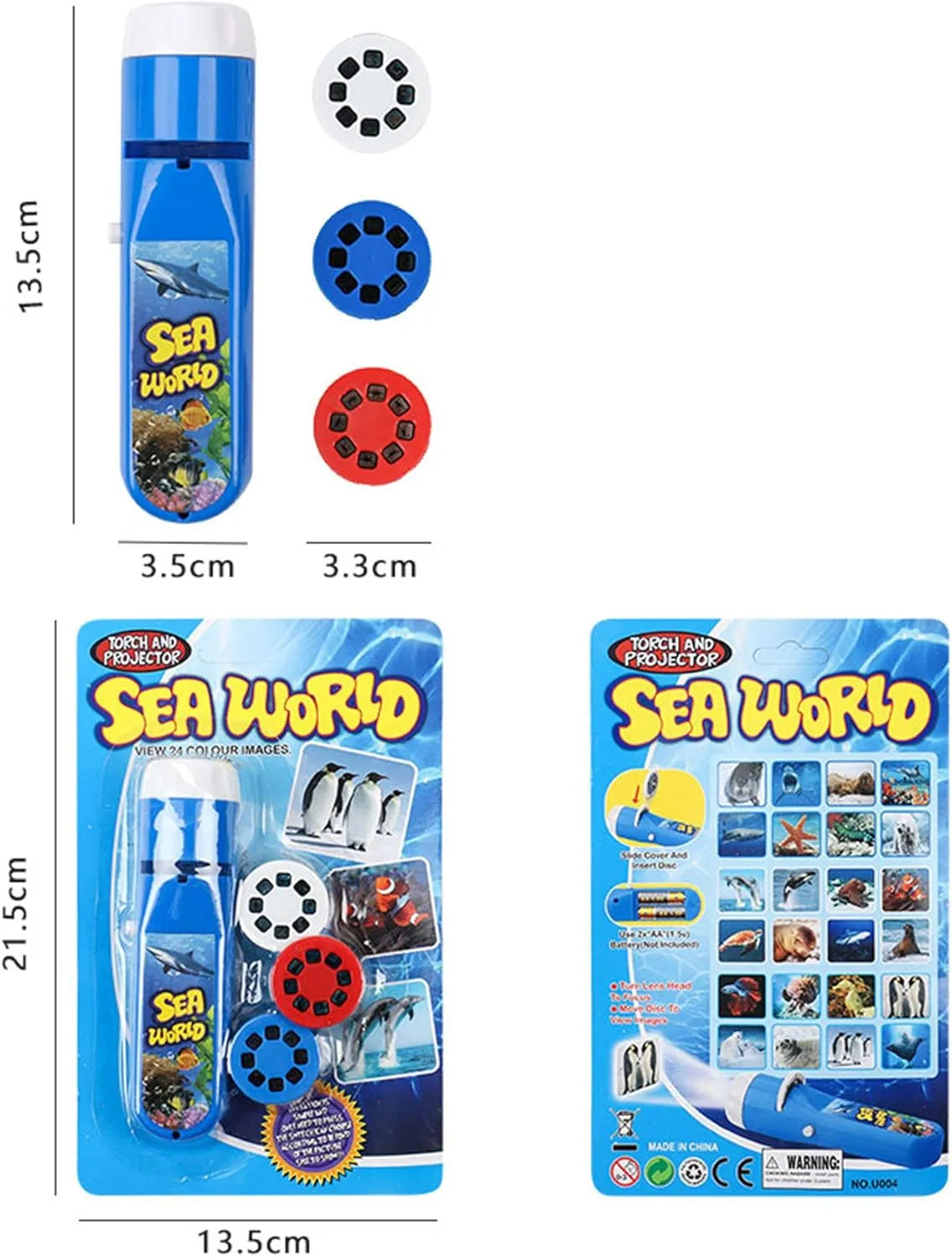 Toy Wall Ceiling Tent Torch Marine Creatures - Sea Animal