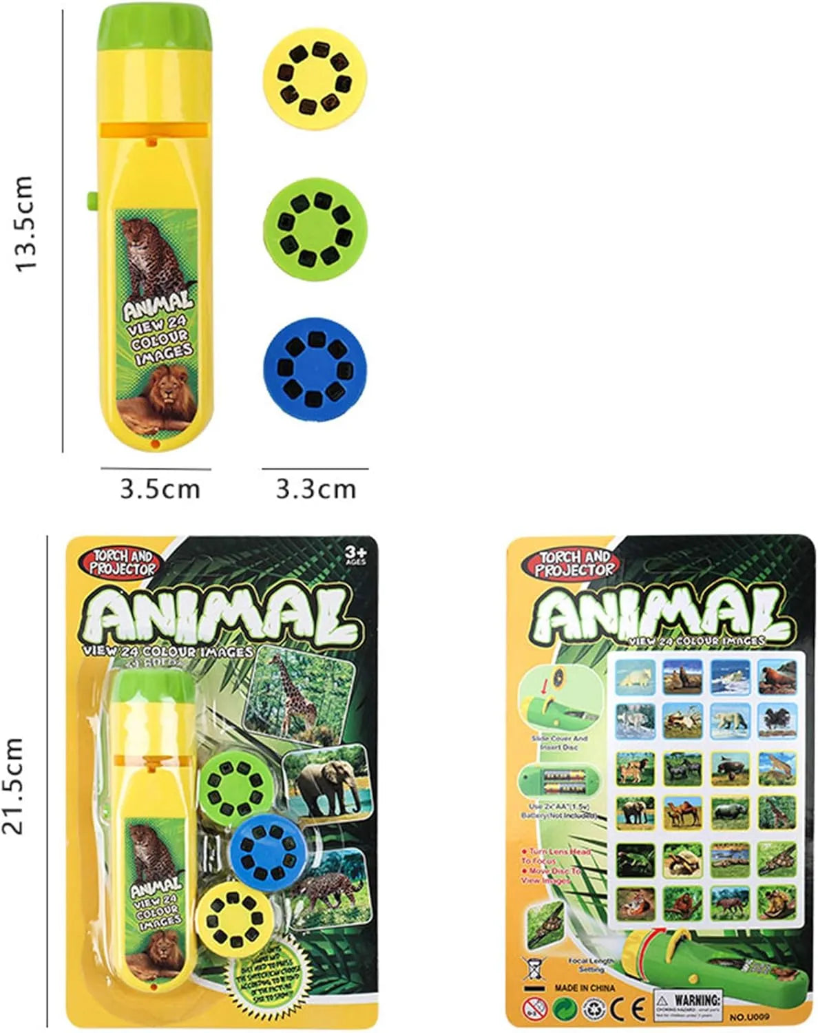Toy Wall Ceiling Tent Torch Wild Animal