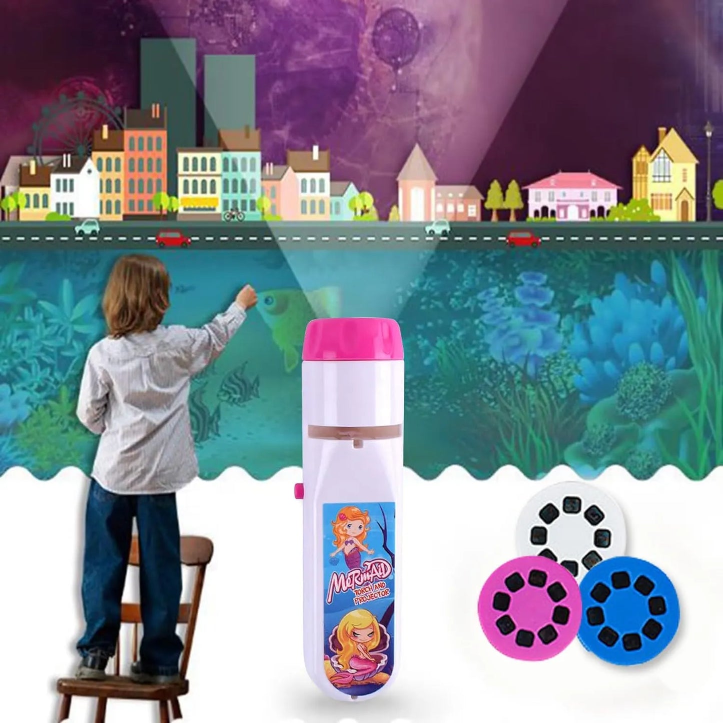 Toy Wall Ceiling Tent Torch Mermaid