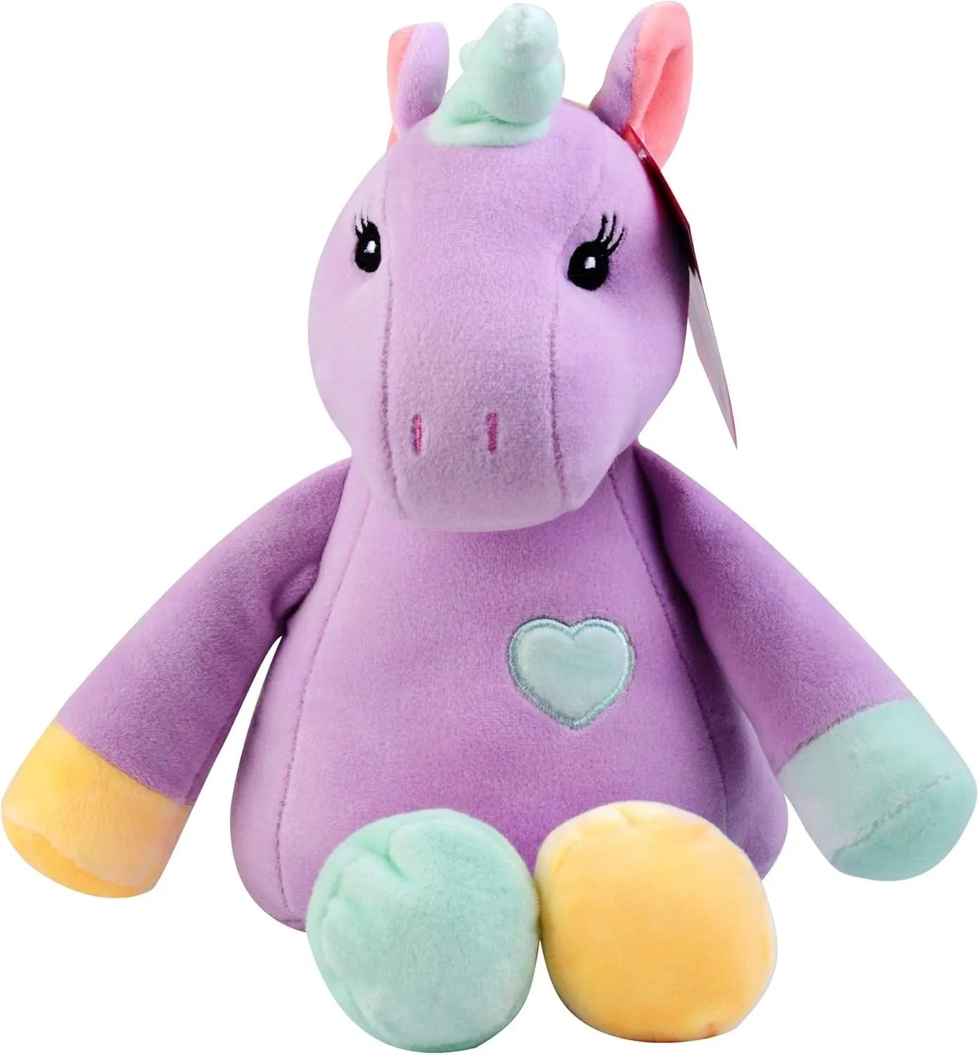 Plush Unicorn Toy Light Purple 13 Inch Teddy