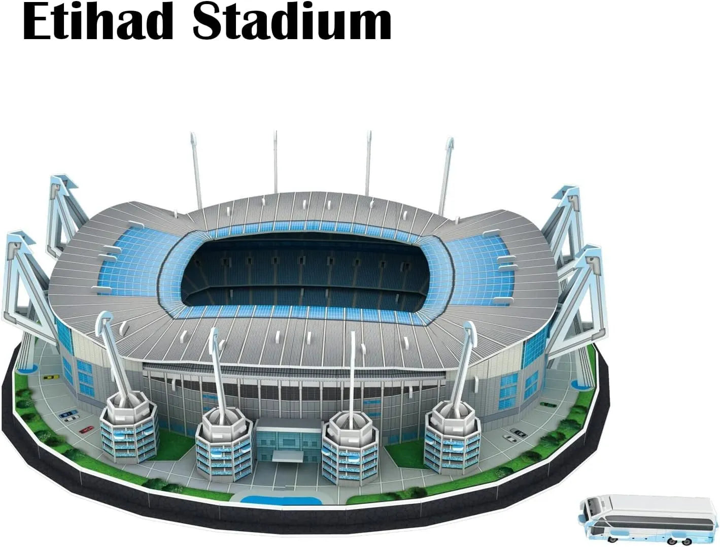 3D Stadium Puzzle Construction Kit Etihad Stadium Puzzle 118 Pcs