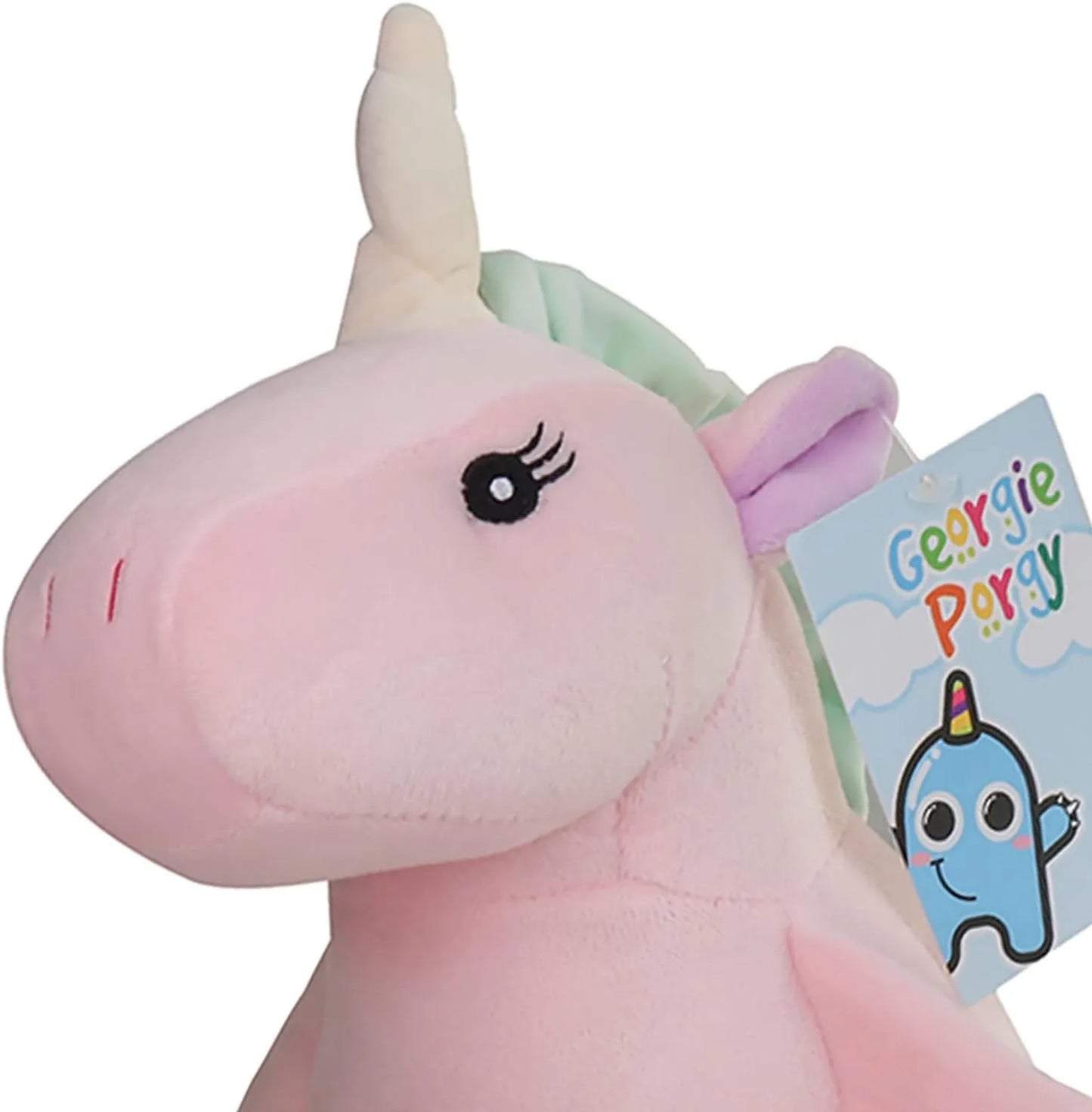 Georgie Porgy Unicorn Plush Pillow ā Light Pink 13