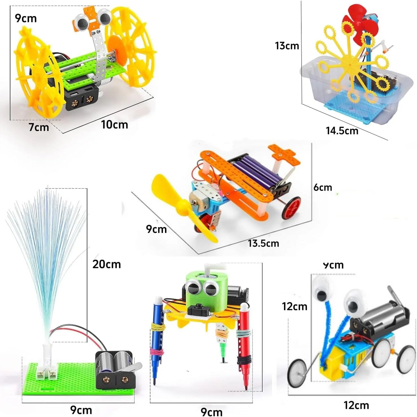 Georgie Porgy STEM Robotics Kit – 6-in-1 Robot Car Set