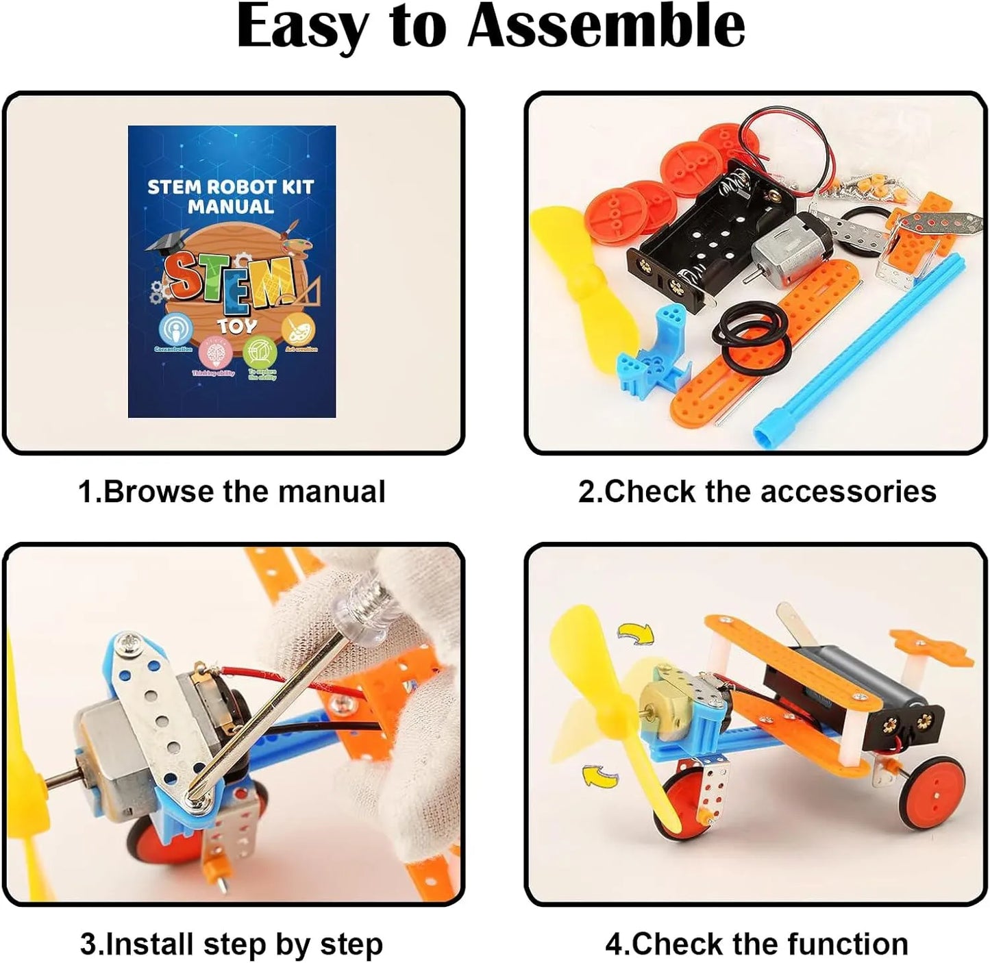 Georgie Porgy STEM Robotics Kit – 6-in-1 Robot Car Set