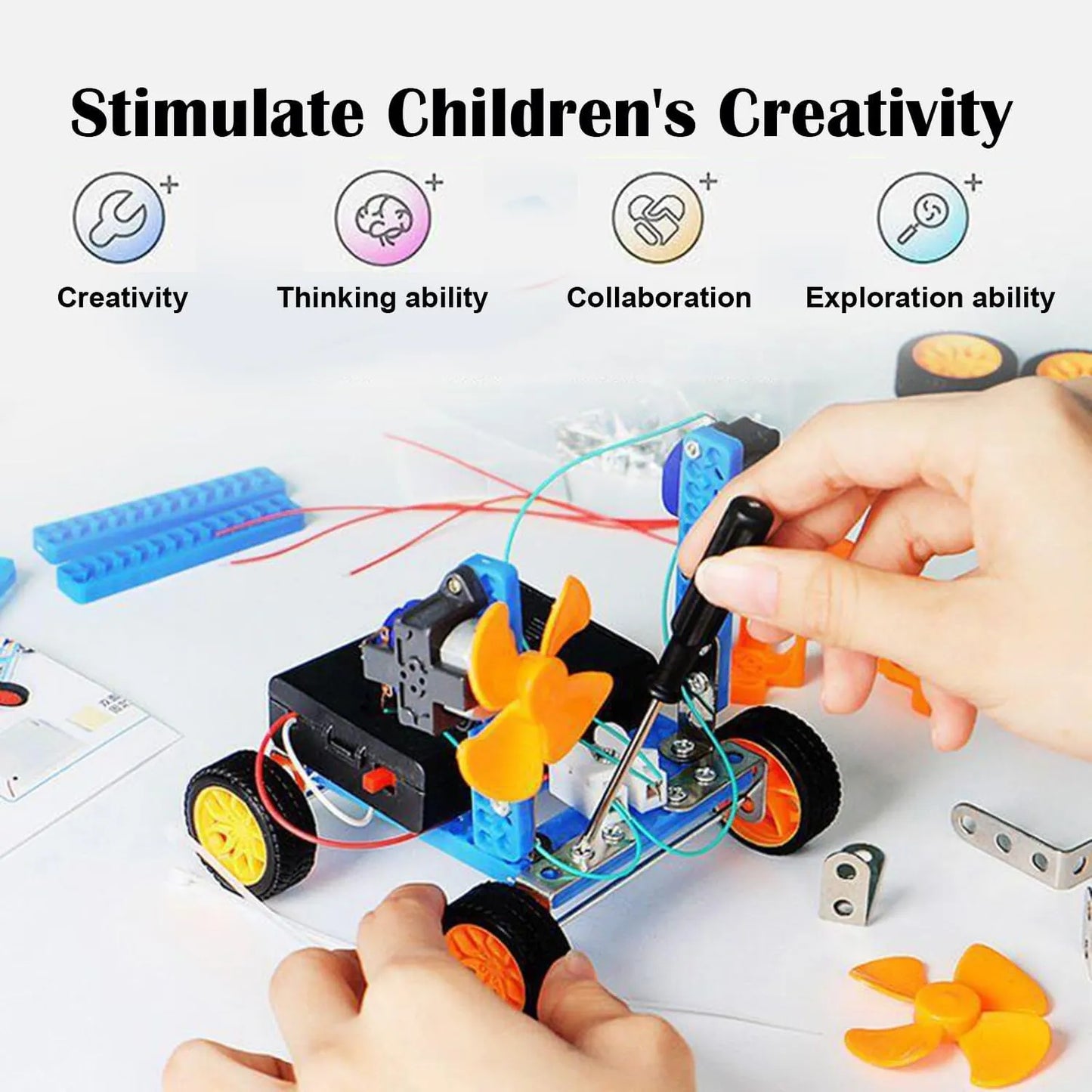 Georgie Porgy STEM Robotics Kit – 6-in-1 Robot Car Set