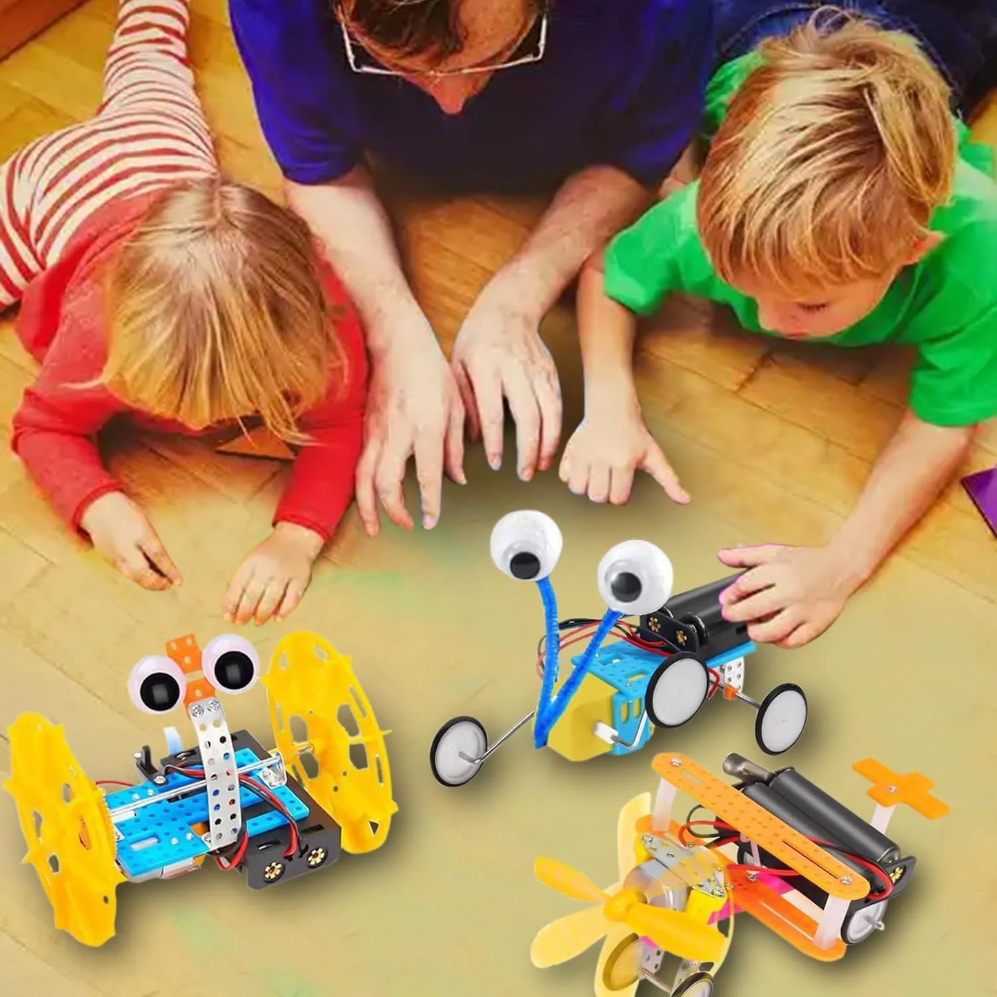Georgie Porgy STEM Robotics Kit – 6-in-1 Robot Car Set
