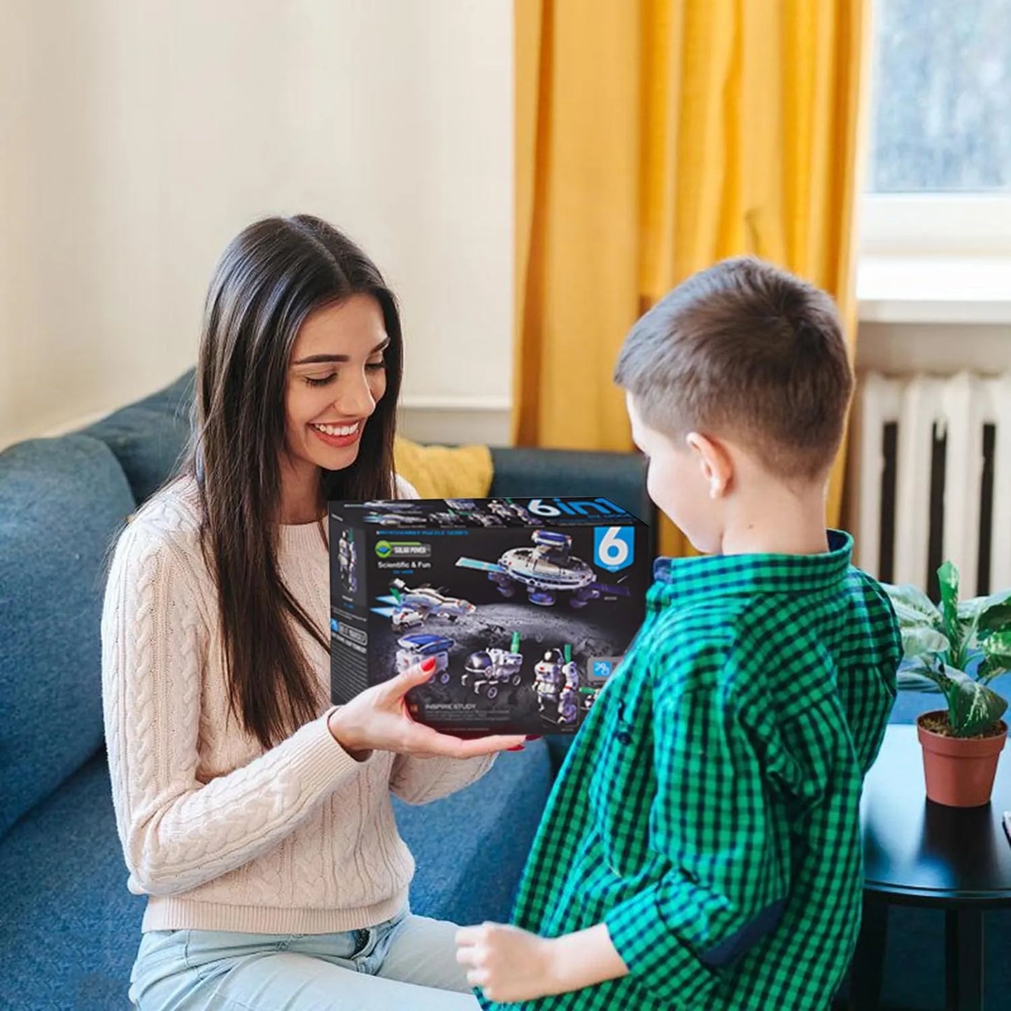 Solar Robot STEM Kit for Kids – 13-in-1 Gray