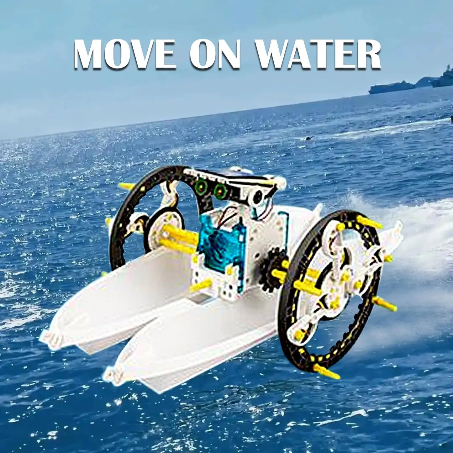 Solar Robot STEM Kit for Kids – 13-in-1 White