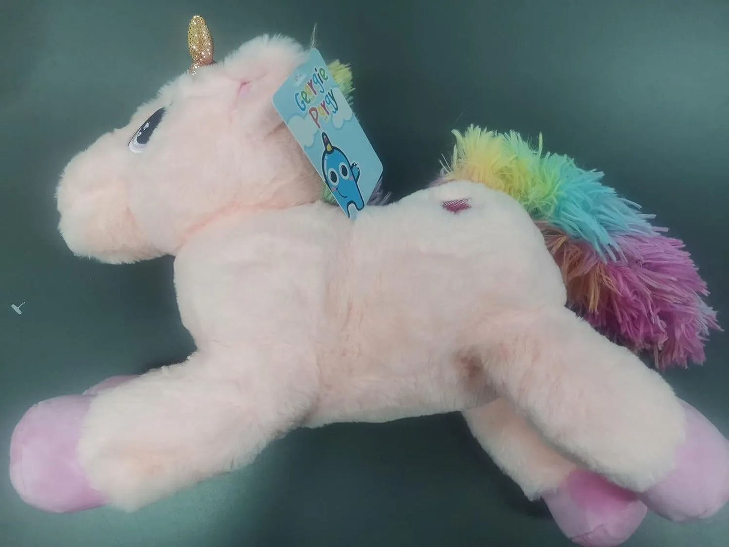 Georgie Porgy Plush Unicorn Pink 15 Inch Teddy
