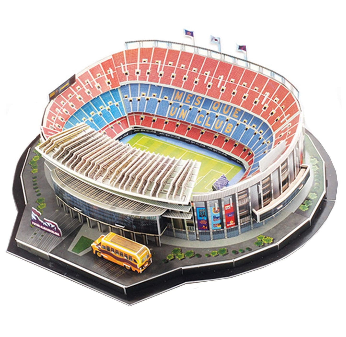 3D Nou Camp Stadium Jigsaw 100pcs freeshipping - GeorgiePorgy