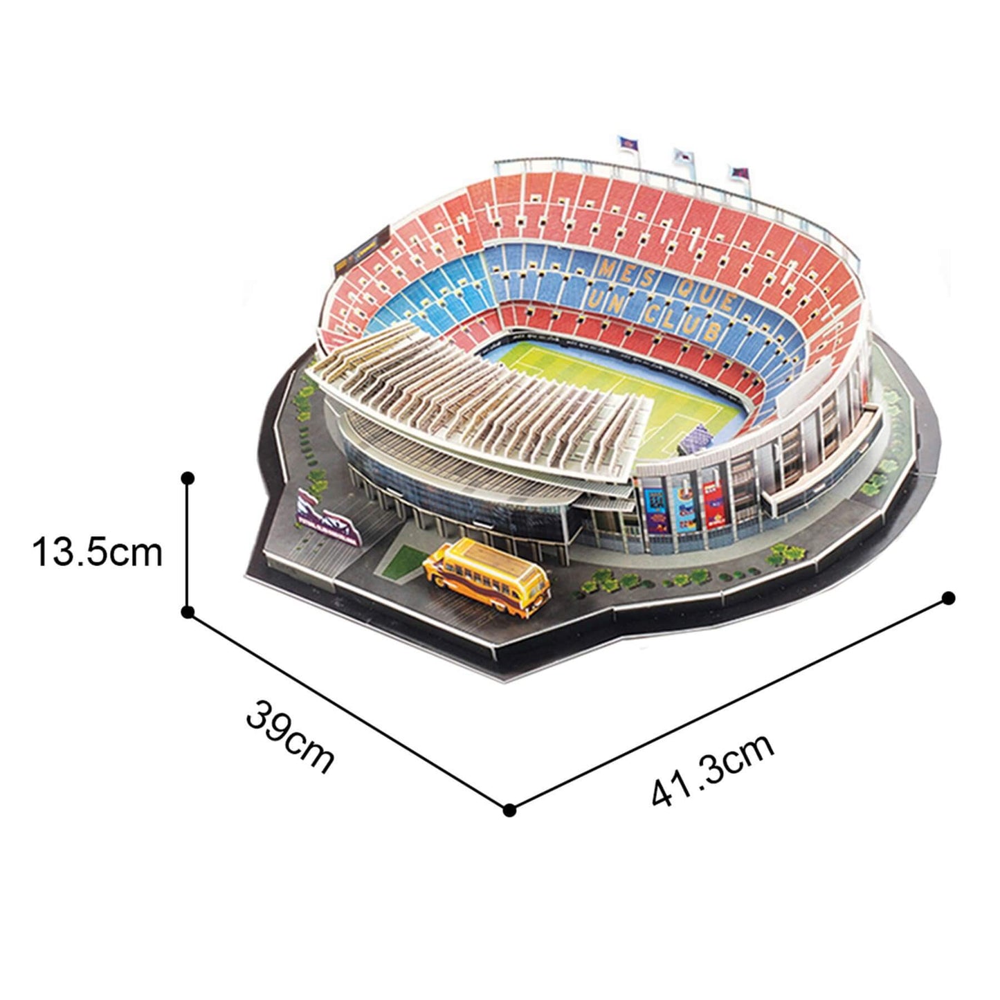 3D Nou Camp Stadium Jigsaw 100pcs freeshipping - GeorgiePorgy
