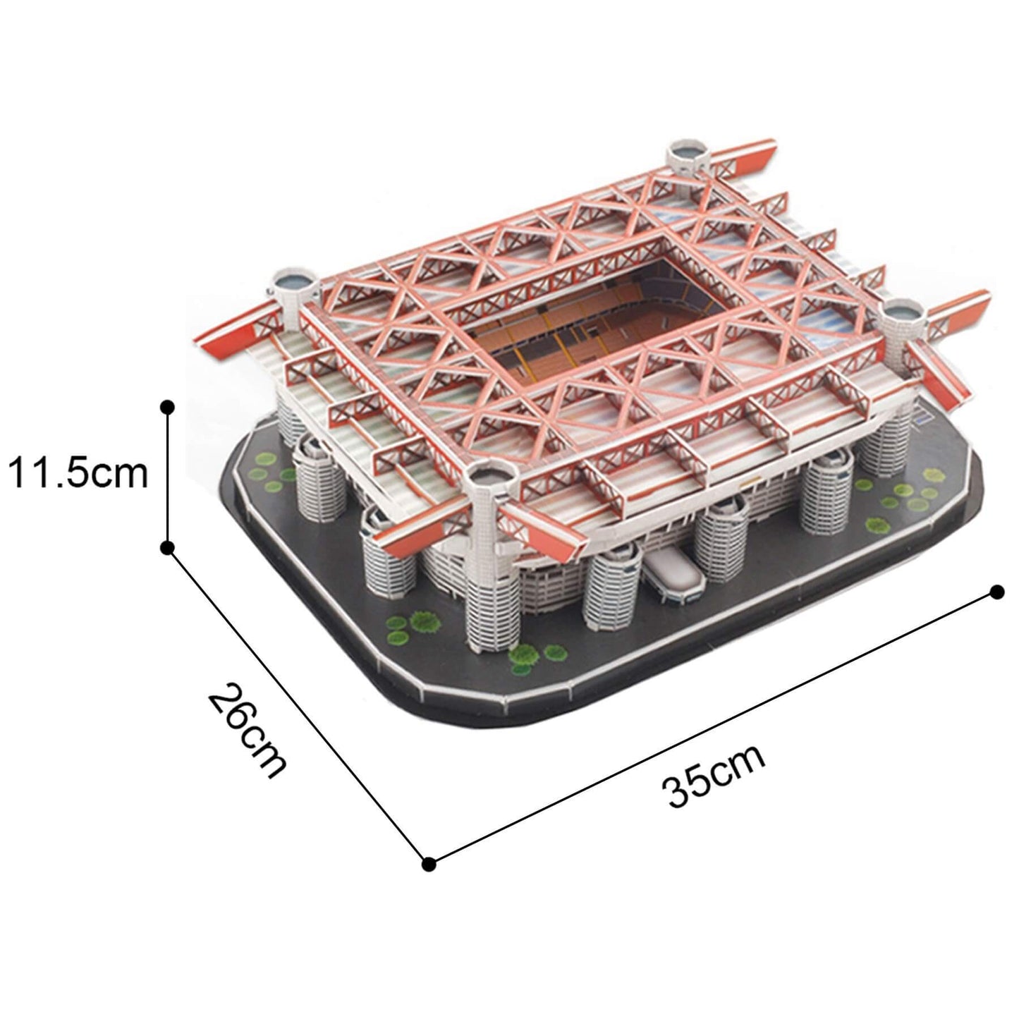 3D Stadio San Siro Staduim Jigsaw 139pcs freeshipping - GeorgiePorgy