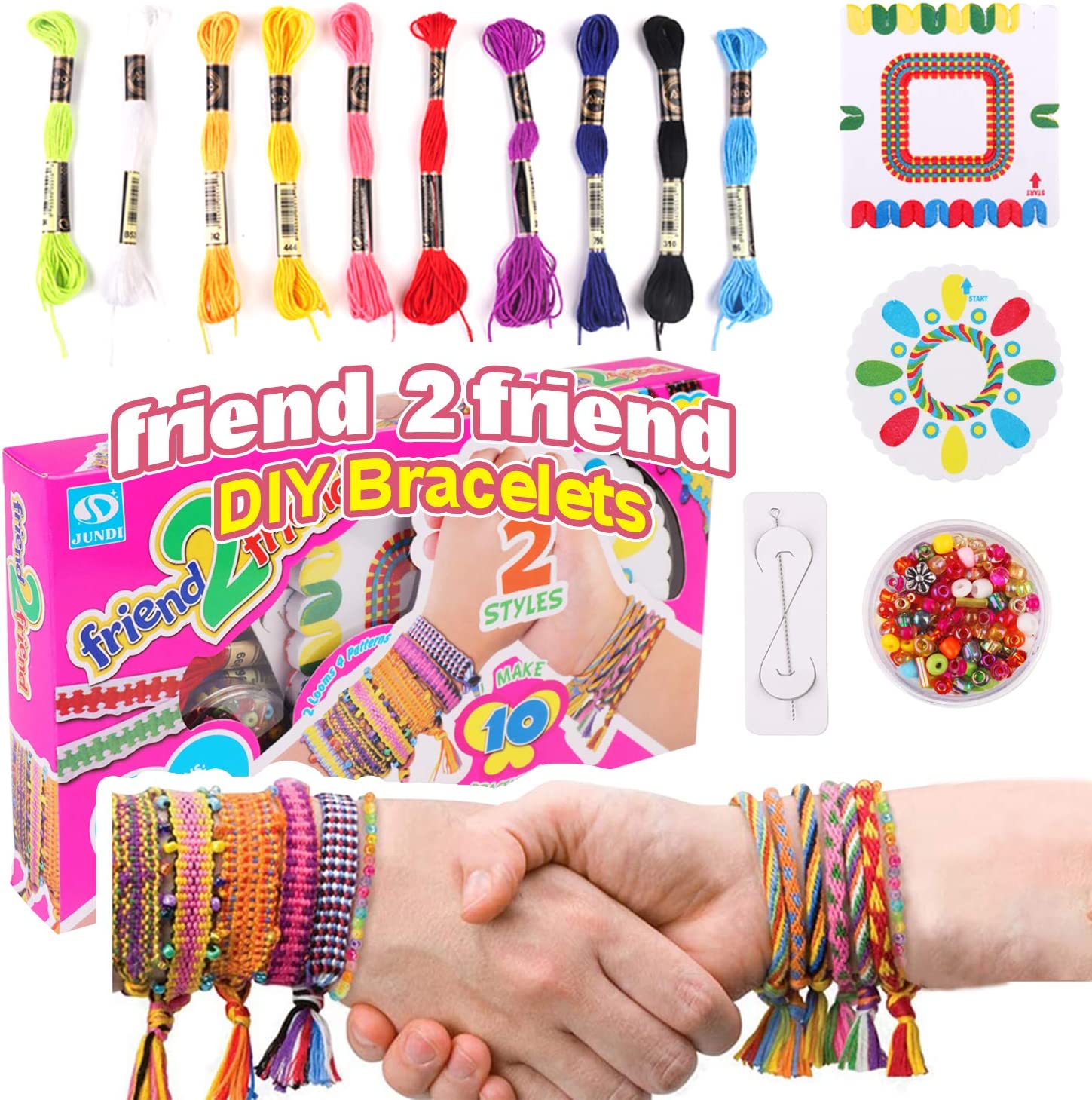 Friendship DIY Bracelet Craft Bracelet Making Kit – GeorgiePorgy