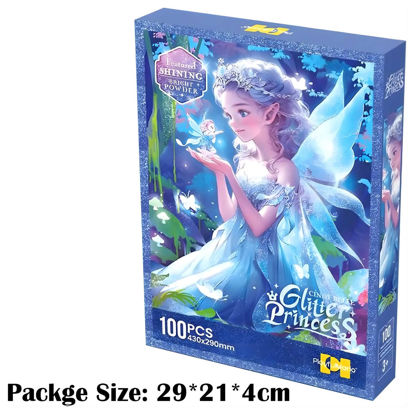 Georgie Porgy 100Pc Princess Glitter Puzzle (Cindy Belle)