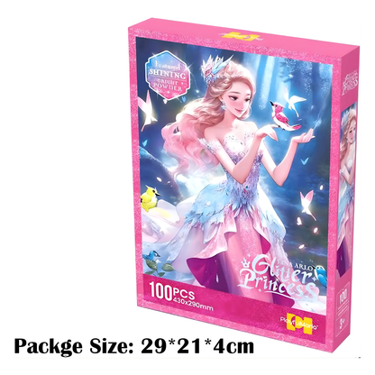 Georgie Porgy 100Pc Princess Glitter Puzzle (Lina Arlo)
