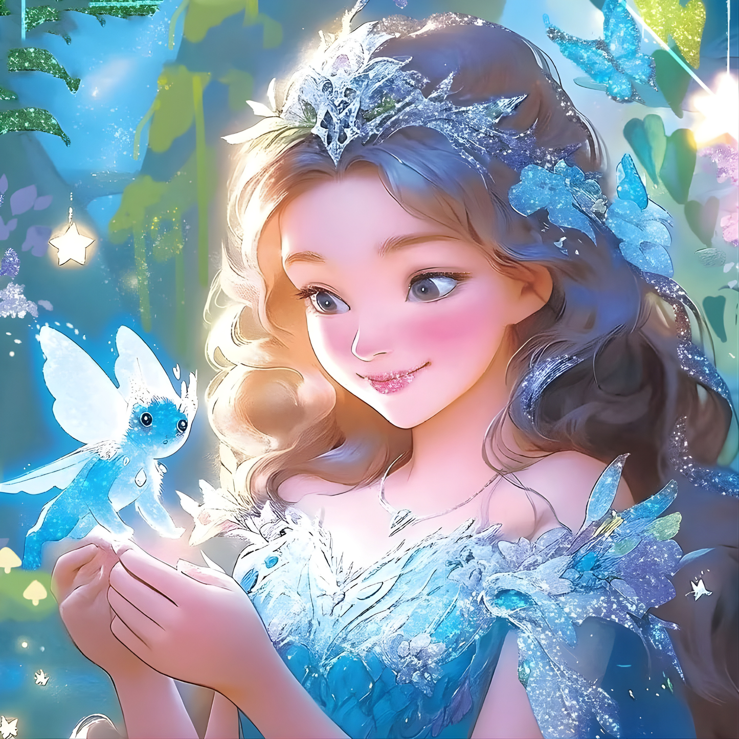 Georgie Porgy 100Pc Princess Glitter Puzzle (Lorina)