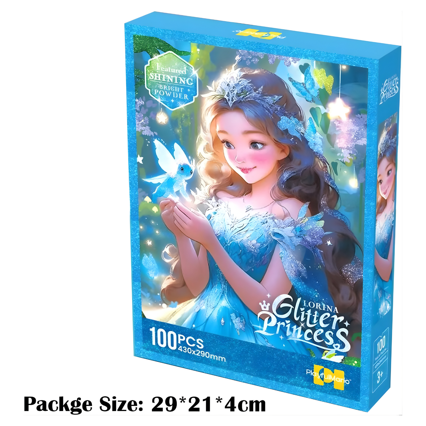 Georgie Porgy 100Pc Princess Glitter Puzzle (Lorina)