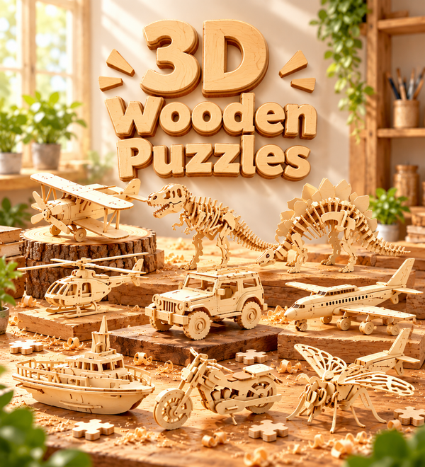 3D Wooden Puzzles