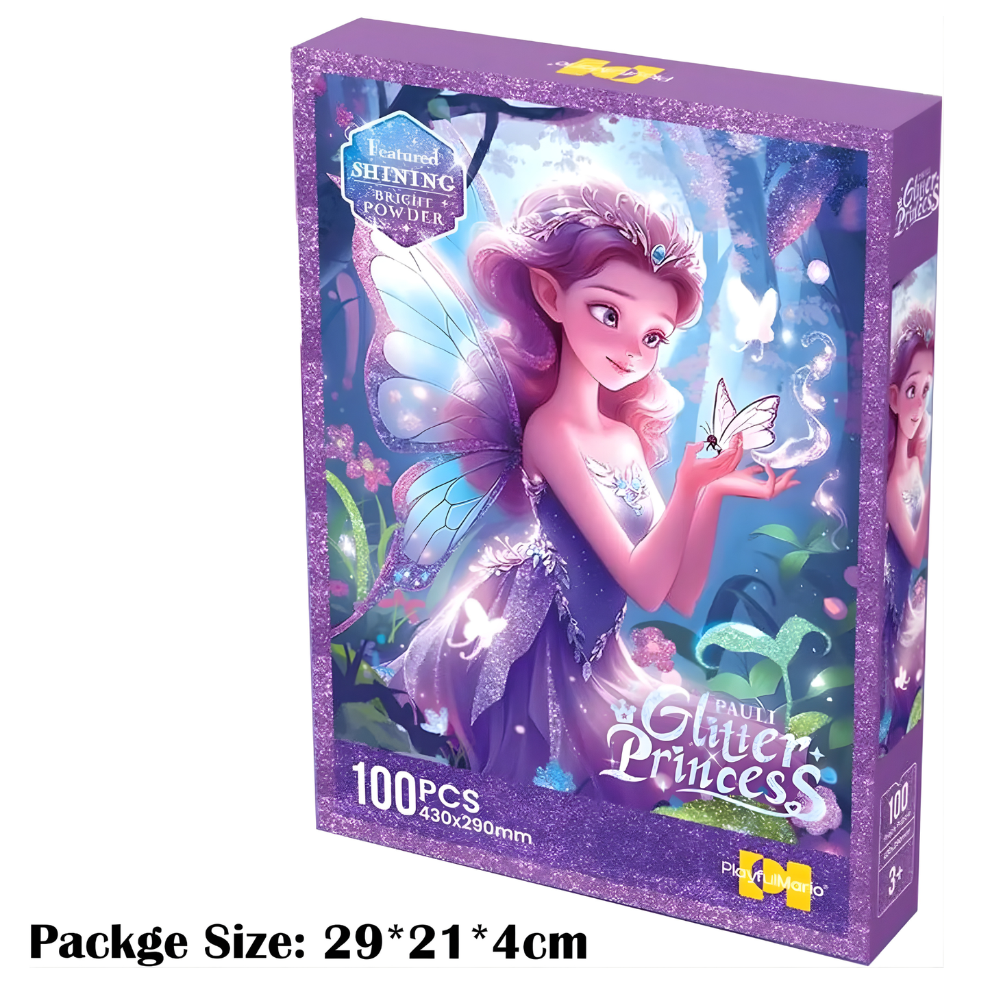 Georgie Porgy 100Pc Princess Glitter Puzzle (Pauli)