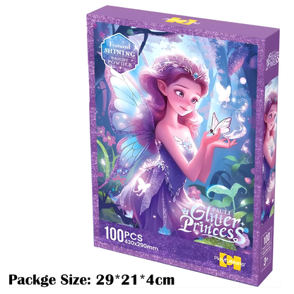 Georgie Porgy 100Pc Princess Glitter Puzzle (Pauli)