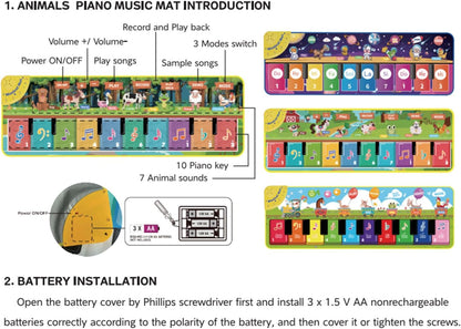 Piano Music Dancing Mat