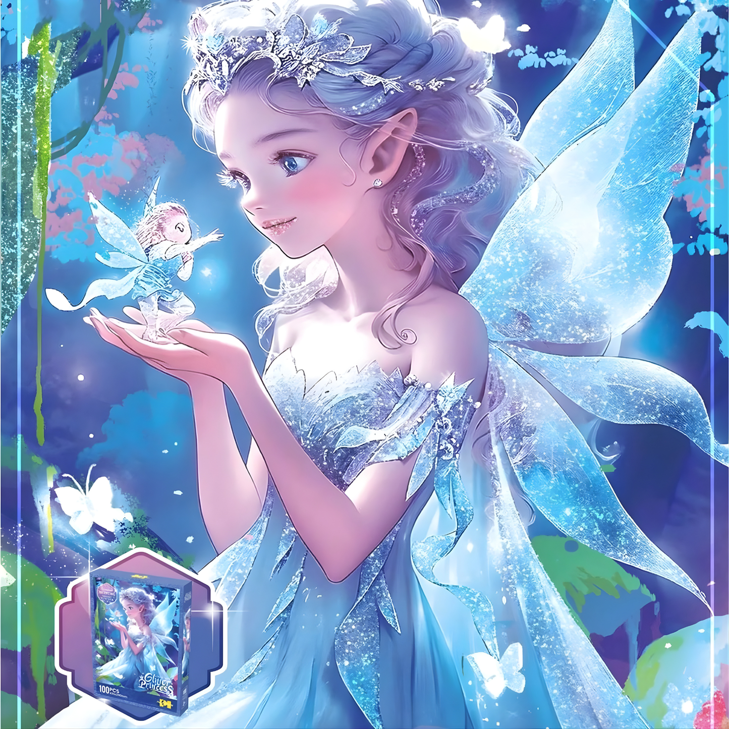 Georgie Porgy 100Pc Princess Glitter Puzzle (Cindy Belle)