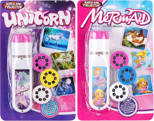 Toy Torch Projector 2 in 1 - Unicorn + Mermaid