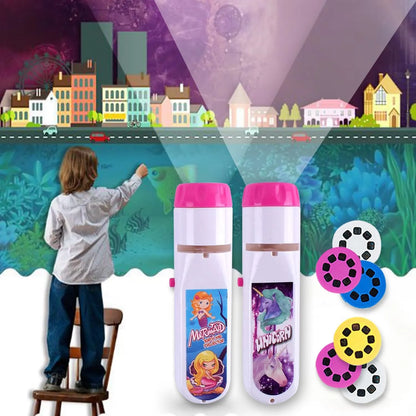 Toy Torch Projector 2 in 1 - Unicorn + Mermaid