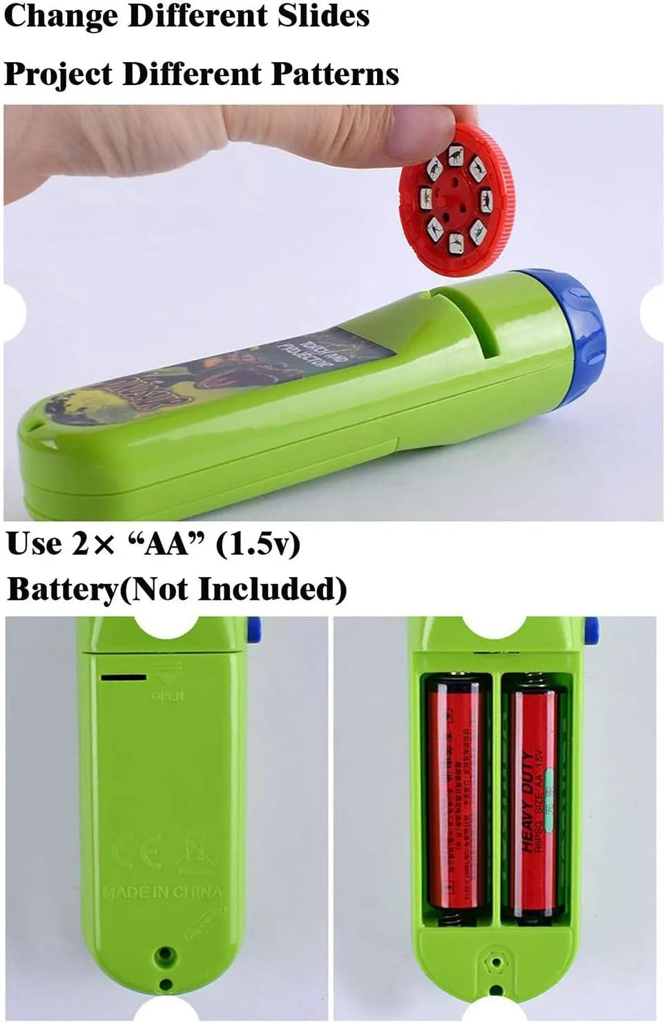 Toy Torch Projector 2 in 1 - Unicorn + Mermaid