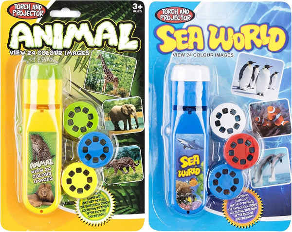 Toy Torch Projector 2 in 1 - Sea World & Animal