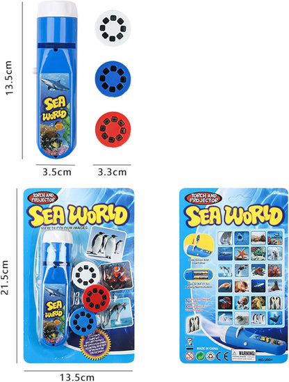 Toy Torch Projector 2 in 1 - Sea World & Animal
