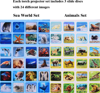 Toy Torch Projector 2 in 1 - Sea World & Animal