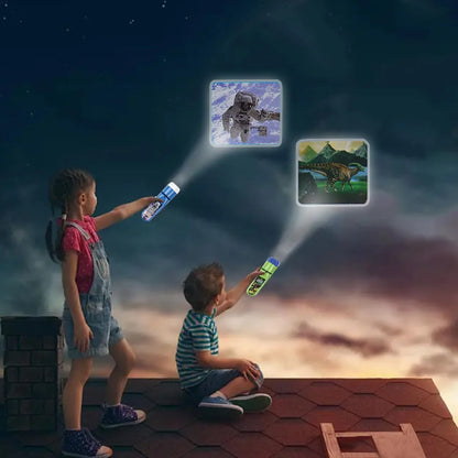 Toy Torch Projector 2 in 1 - Space + Dinosaurs