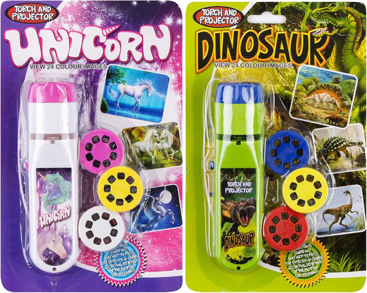 Toy Torch Projector 2 in 1 - Dinosaur + Unicorn
