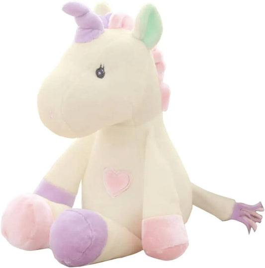 Georgie Porgy Unicorn Plush Pillow – Cream 13
