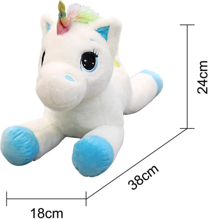 Georgie Porgy Plush Unicorn White 15 Inch Teddy
