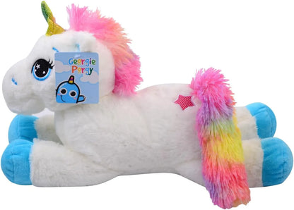 Georgie Porgy Plush Unicorn White 15 Inch Teddy