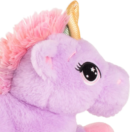 Georgie Porgy Plush Unicorn Purple 15 Inch Teddy