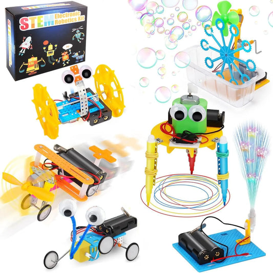 Georgie Porgy STEM Robotics Kit – 6-in-1 Robot Car Set