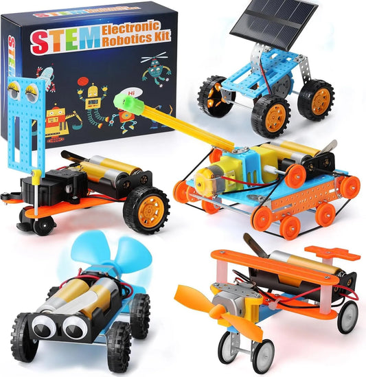 Georgie Porgy STEM Robotics Kit – 5-in-1 Robot Car Set