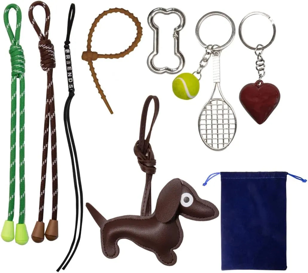Georgie Porgy Dog Tennis Friends Keychain – Cute Bag Charm
