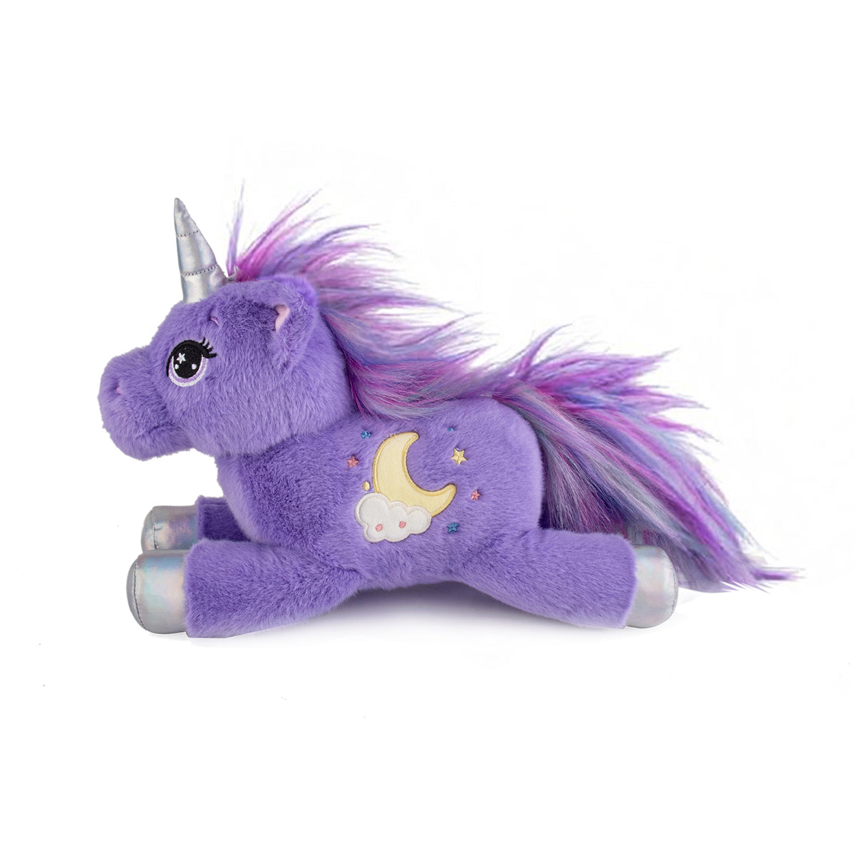 Georgie Porgy Unicorn Club Plush Purple Moon Luna