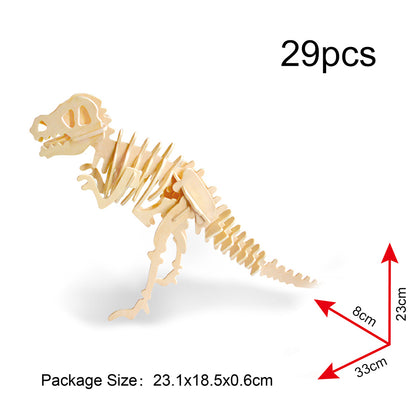 DIY Models Kits for Kids 3D Wooden Puzzle - JP203 Dinosaur