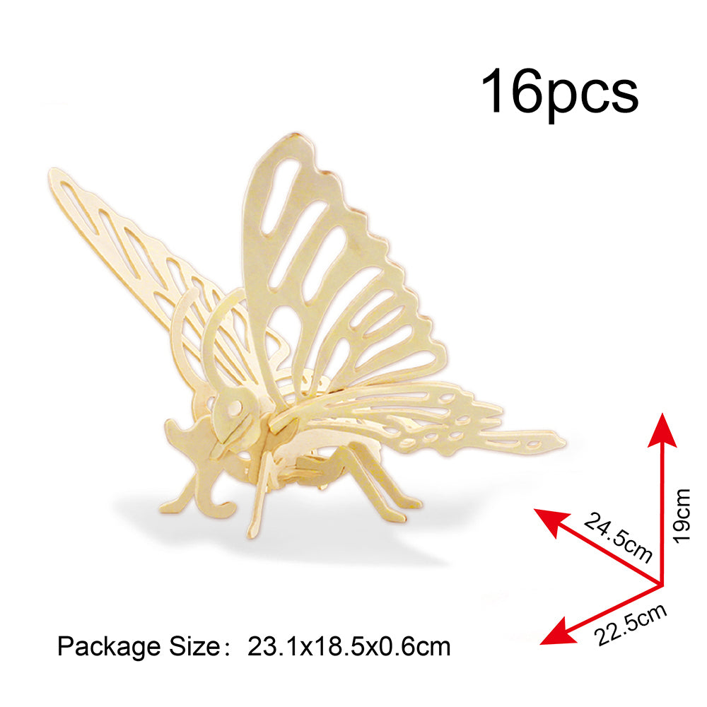 DIY Models Kits for Kids 3D Wooden Puzzle - JP204 Butterfly